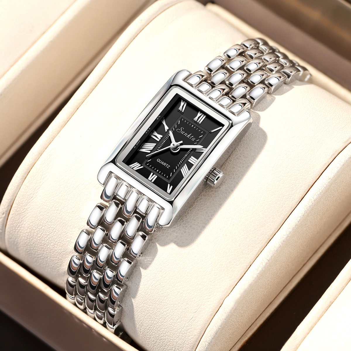 Women's Compact Minimalist Quartz Watch, Elegant Versatility